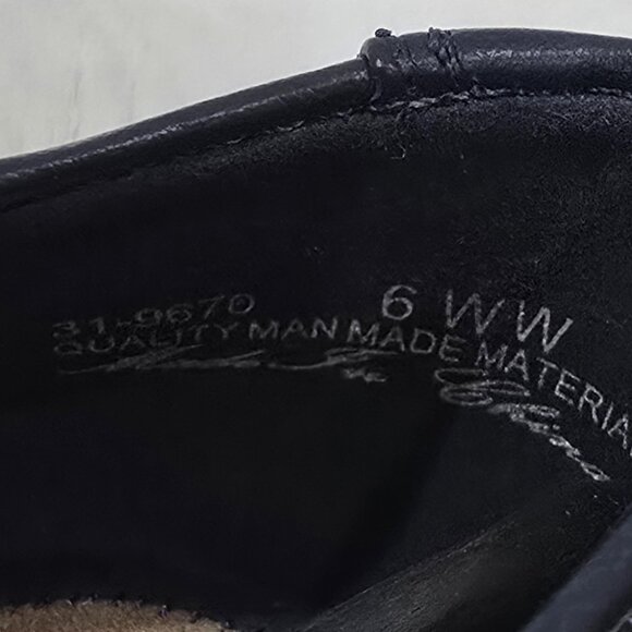 Easy Street Women's Betty Square Toe Flats Size 6 WW Extra Wide NEW Navy Office - Picture 7 of 9